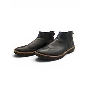 Ecco Wmns Black Leather Incise Tailored Chelsea Ankle Boots Size 8